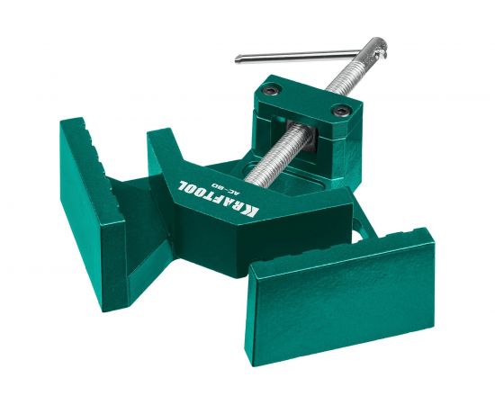 Угловая струбцина KRAFTOOL AC-80 алюминиевая, глубина зажима 70 мм 32202 