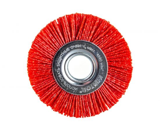 Щетка дисковая для УШМ (100x22.2 мм; проволока нейлон с абразивом) Кратон 1 11 02 020 