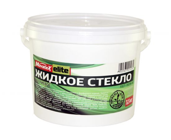 Жидкое стекло Movatex Elite 3,5 кг Т03689 