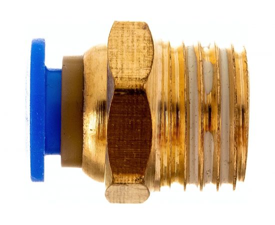 Фитинг цанговый прямой металлический 6 мм, F1/4"" Pegas pneumatic 5201 