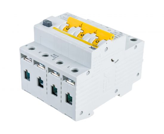 Автоматический выключатель дифференциального тока IEK 3п+N 2модуля C 25A 30mA тип A 6kA АВДТ-34 ИЭК MAD22-6-025-C-30 – изображение 12