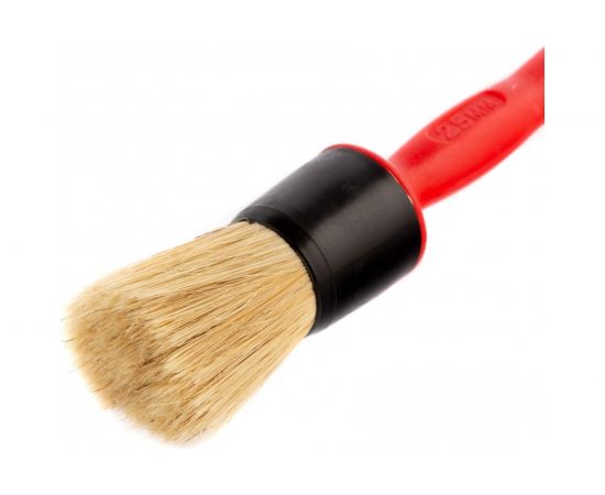 Круглая кисть MATRIX Color line №25, натуральная щетина, пластиковая ручка 83407 – изображение 2