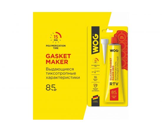 Нейтральный формирователь прокладок WOG RTV-силиконовый высокотемпературный WGC0762 – изображение 2