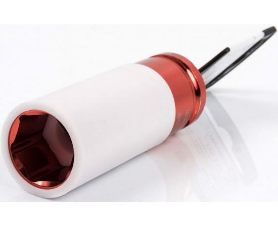 Глубокая ударная торцевая головка для дисков 1/2, 21мм, Cr-Mo КОБАЛЬТ 642-043 – изображение 2