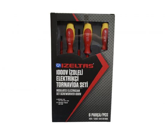 Набор диэлектрических отверток IZELTAS 6 предметов, 4140009106 – изображение 2