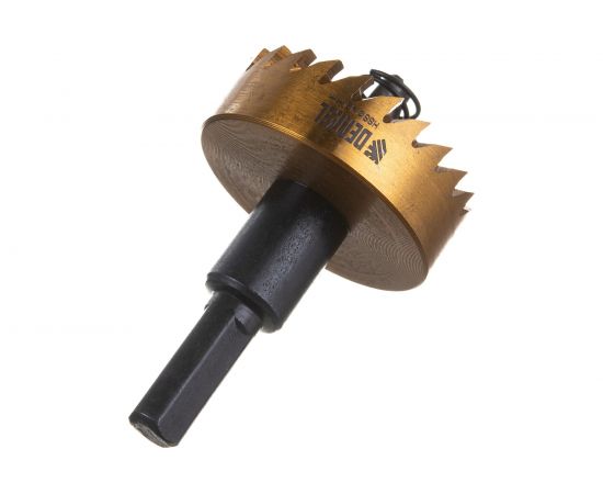 Коронка HSS с нитридтитановым покрытием по металлу 42 мм DENZEL 724114 – изображение 2
