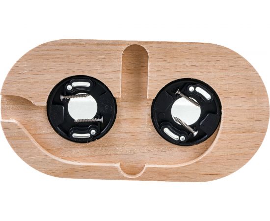 Двойная рамка Retrika, ретро натуральное дерево, серия Овал RD-02020 – изображение 2