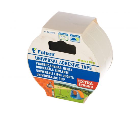 Тканевая влагоустойчивая лента FOLSEN 48мм x 10м, белая 051054810 – изображение 2