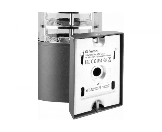 Садово-парковый светильник FERON DH0801 230V E27 серый 06301 – изображение 2