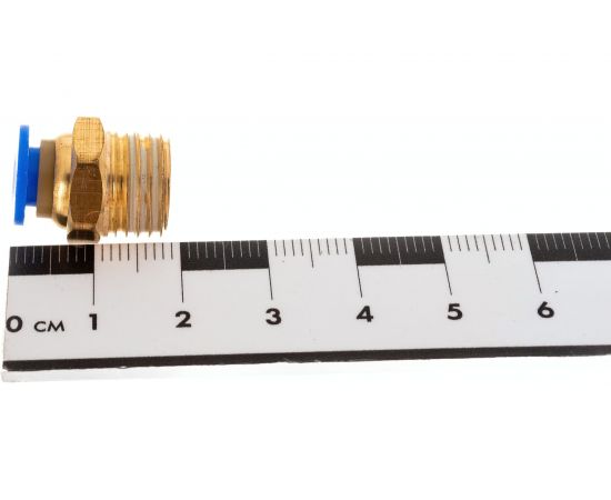 Фитинг цанговый прямой металлический 6 мм, F1/4"" Pegas pneumatic 5201 – изображение 2