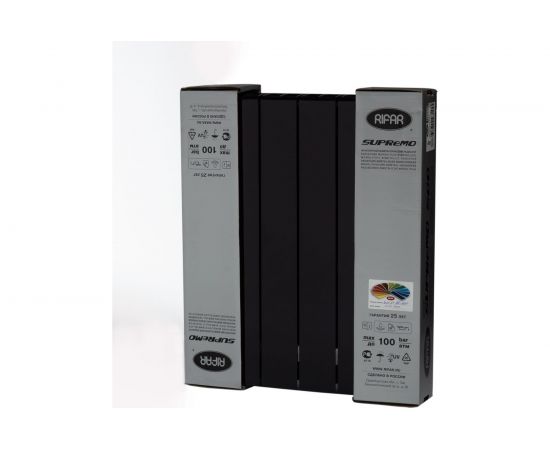 Биметаллический радиатор RIFAR 63 SUPReMO 500-6, Ду 3/4, антрацит R S50063/49005 – изображение 3