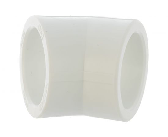 Угольник VALFEX PP-R белый, 63 мм, 45 градусов 10107063 127-0570 – изображение 3