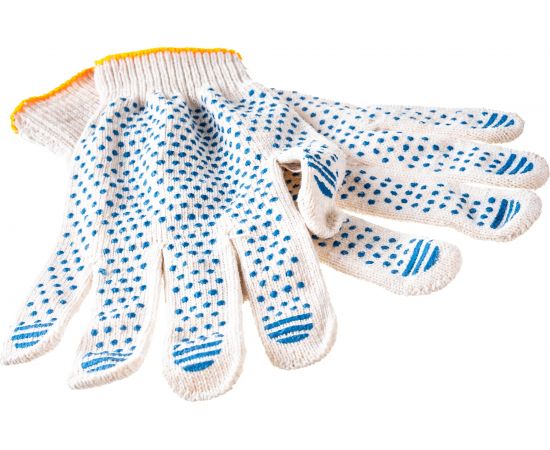 Перчатки ЛЕТО, х/б, кругловязаные, 5-нитка, с ПВХ-покрытием 4853 – изображение 3