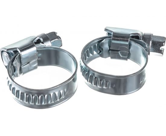 Обжимной хомут Госкреп 9 мм оцинк. 12-20 мм 2 шт, европодвес 11-0012370 – изображение 3