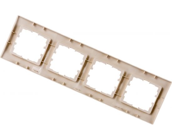 Четырехместная горизонтальная рамка LEZARD KARINA б/ вст крем 707-0300-149 – изображение 3