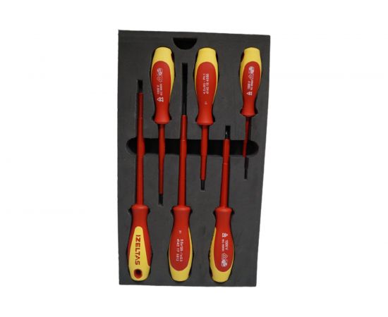 Набор диэлектрических отверток IZELTAS 6 предметов, 4140009106 – изображение 3