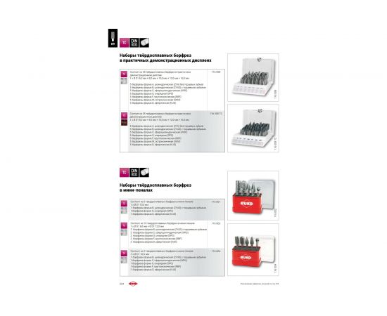 Набор борфрез твердосплавных HM 5 шт Ruko 116004 – изображение 4