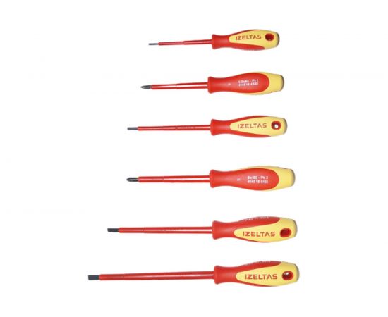 Набор диэлектрических отверток IZELTAS 6 предметов, 4140009106 – изображение 4