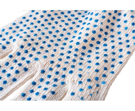 Перчатки ЛЕТО, х/б, кругловязаные, 5-нитка, с ПВХ-покрытием 4853 – изображение 4