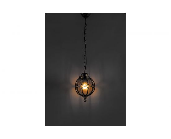 Садово-парковый светильник, круглый на цепочке 60W 230V E27, черное золото Feron PL3805 11370 – изображение 5