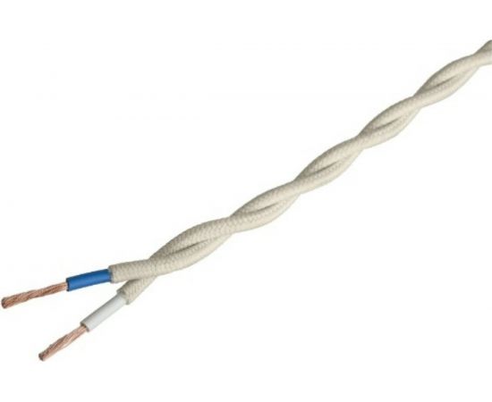 Силовой кабель Retro Electro ретро, 2х1,5, слоновая кость, длина бухты 50 2254750 – изображение 7