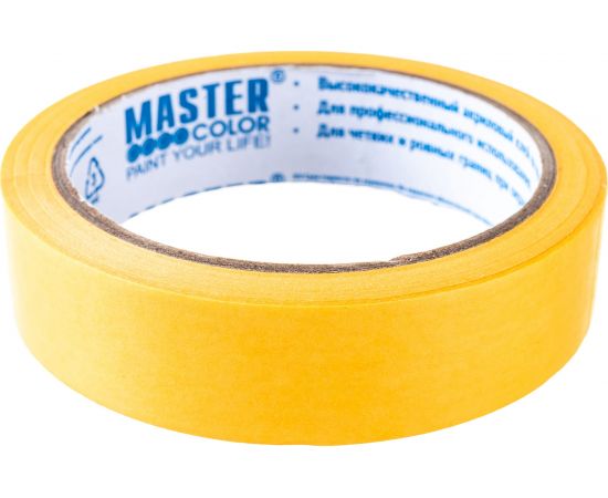 Малярная лента MASTER COLOR золотистая, рисовая бумага, термостойк. до 100C, 24 мм х 25 м 30-6122 – изображение 8