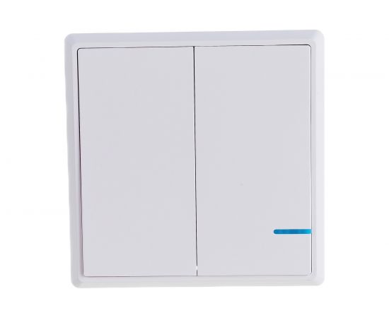 Беспроводной выключатель GRITT Practic 2 клавиши, белый 11003 