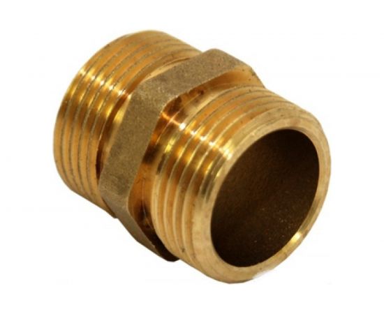 Ниппель LEXLINE 2 нар/нар., латунь 50 Украина 513487 