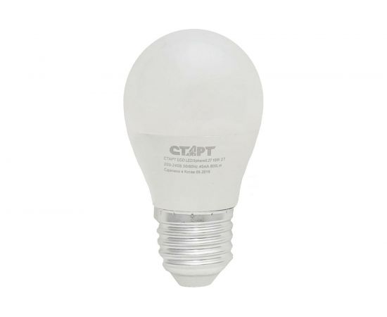Светодиодная лампа СТАРТ в колбе шар, ECO LEDSphereE27 10W 27 