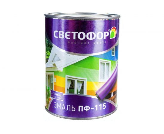 Эмаль Светофор СТАНДАРТ ПФ-115 ярко-желтая, 0.9 кг ЗОР00003701 