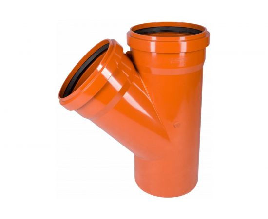 Тройник ПОЛИТЭК 160x160/45 градусов 160116045 