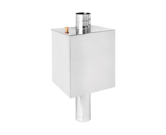 Бак на трубе 115 мм Везувий 55 л, прямоугольный, 1/2"", AISI 439 ВЗ12580 