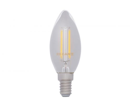 Филаментная лампа REXANT Свеча CN35 7.5 Вт 4000K E14 604-084 