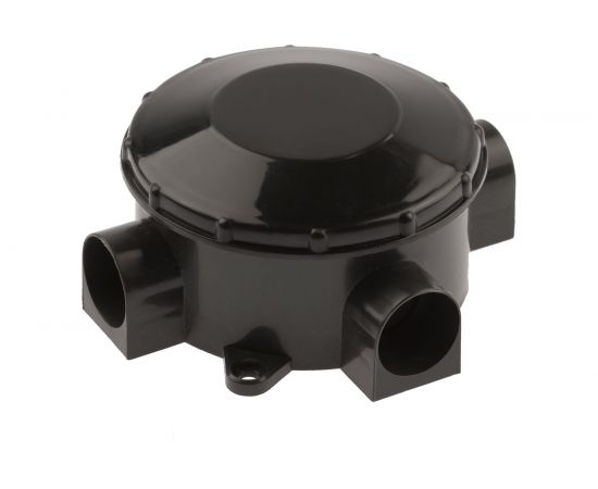 Распаячная коробка ЭРА KOR70353b открытой установки, трехрожковая, черная IP42 Б0052727 