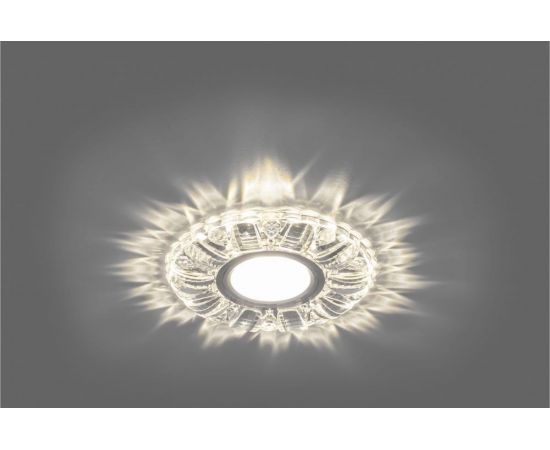 Встраиваемый потолочный светильник FERON со светодиод подсветкой, прозрач, хром, CD921 28896 – изображение 2