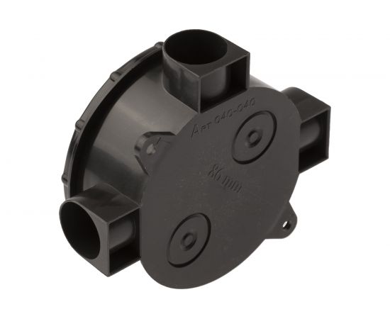 Распаячная коробка ЭРА KOR70353b открытой установки, трехрожковая, черная IP42 Б0052727 – изображение 2