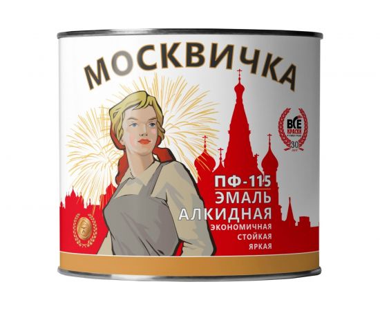 Эмаль Москвичка ПФ-115 зеленая, 1.9 кг 4620105770057 – изображение 2