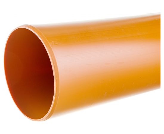 Труба для наружной канализации Gigant Д110, L=3 м, рыжая, толщина стенки 3.4 мм, класс жесткости SN 4 GSG-29 – изображение 2
