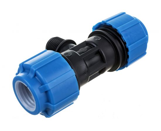 Тройник с наружной резьбой ПОЛИТЭК 25х1/2х25 51251225 – изображение 2