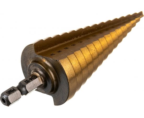 Сверло ступенчатое 4-32 мм, 15 размеров Резолюкс 31403 – изображение 2