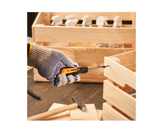 Крестовая отвертка REXANT PH 1х75 мм, двухкомпонентная рукоятка 12-6404 – изображение 2