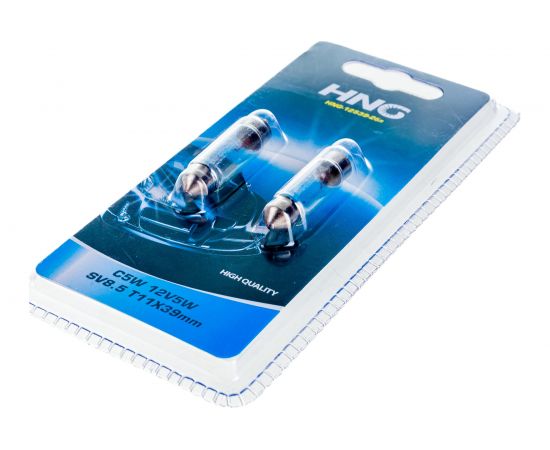 Автолампа HNG C5W SV8.5 блистер, 2шт. HNG-12539-2бл – изображение 2