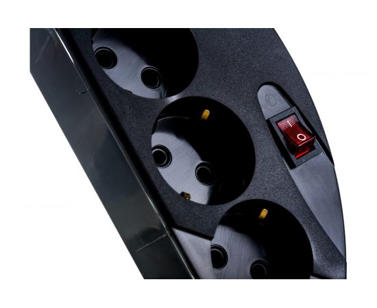 Сетевой фильтр Vektor SOFT черный 1.8-2м 15784 – изображение 2