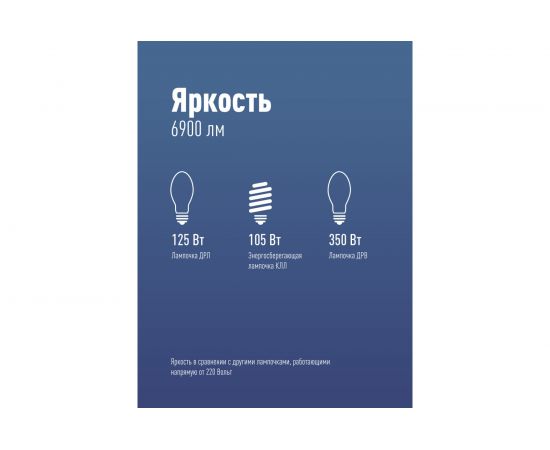Светодиодная лампа Космос HWLED 80W 220V E27 6500K переходник в комплекте на Е40 LksmHWLED80WE2765 – изображение 3