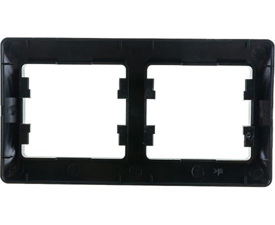 2-постовая горизонтальная рамка Schneider Electric GLOSSA АНТРАЦИТ GSL000702 – изображение 3