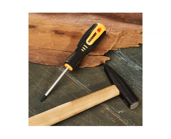 Крестовая отвертка REXANT PH 1х75 мм, двухкомпонентная рукоятка 12-6404 – изображение 3