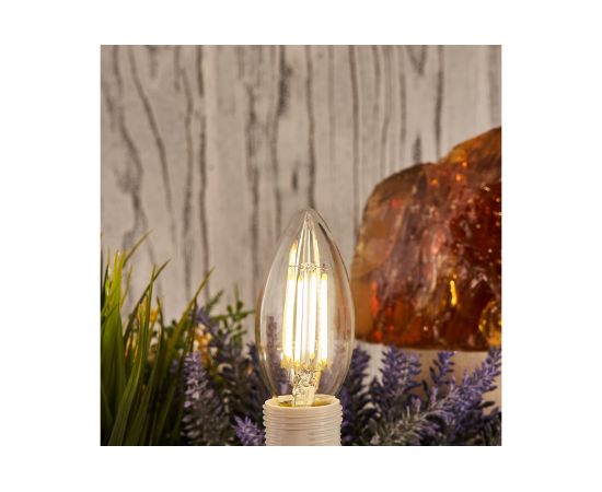 Филаментная лампа REXANT Свеча CN35 7.5 Вт 4000K E14 604-084 – изображение 3