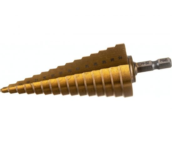 Сверло ступенчатое 4-32 мм, 15 размеров Резолюкс 31403 – изображение 3