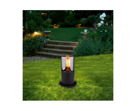 Садово-парковый светильник Elektrostandard 35125 S Roil чёрный дымчатый плафон a055632 – изображение 3