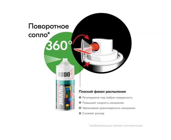 Универсальная эмаль KUDO салатовая 11589759 – изображение 5